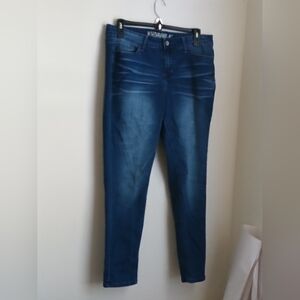 Hydraulic Jeans Women 16W Dark Blue Skinny Casual Academia Versatile Western Y2K